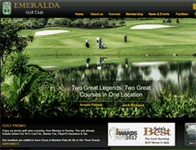 Tablet Screenshot of emeralda-golfclub.com